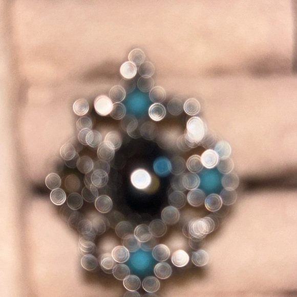 Silver Rings with turquoise blue stone - Picture 1 of 7